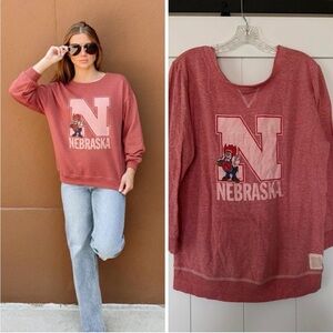 Nebraska Vintage Graphic Long Sleeve T Shirt